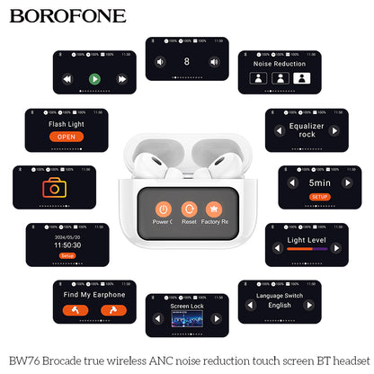 (Écran Tactile)سماعات A9 Pro الذكية اللاسلكية – تجربة تكنولوجية متكاملة بشاشة لمس ذكية